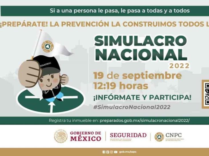 Convocan a participar en simulacro nacional 2022; checa esto