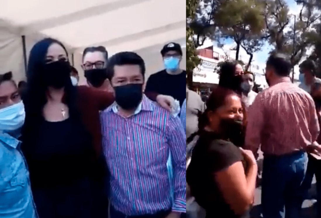 En el Estado de México, morenistas le gritan “ratera” a la exalcaldesa de Naucalpan