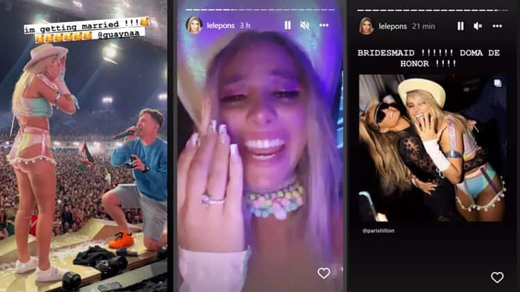 ¡Se dan el sí! Guaynaa y Lele Pons se comprometieron en el festival Tomorrowland