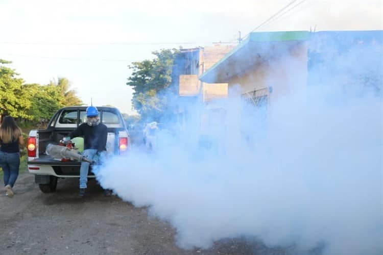 Inician fumigación contra dengue en colonia Miguel Alemán en Boca del Río