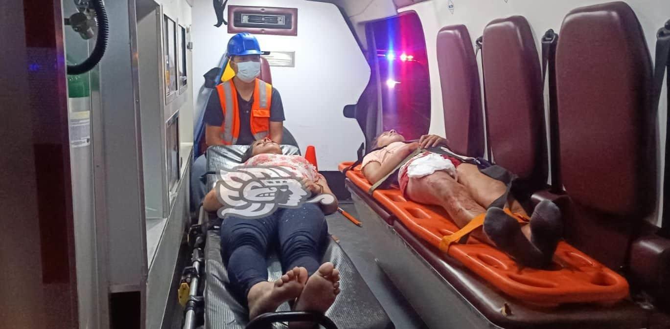 Menor lucha por vivir, fue trasladada a hospital de Coatzacoalcos