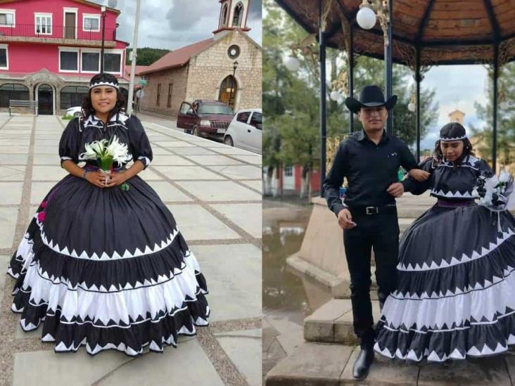 Festeja sus XV años con vestido inspirado en cultura rarámuri