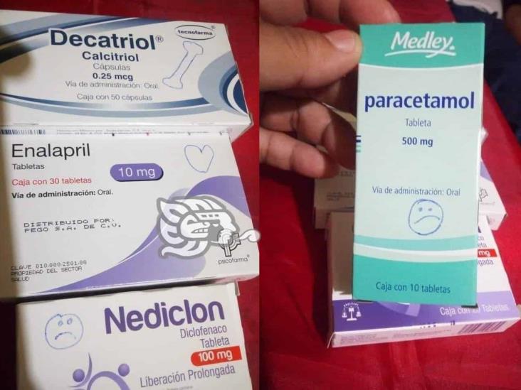 ¡En Coatza! doctor dibuja emojis en medicinas para que su paciente las identifique