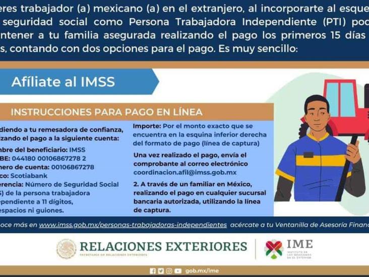 Ofrece IMSS seguridad social a trabajadores en extranjero