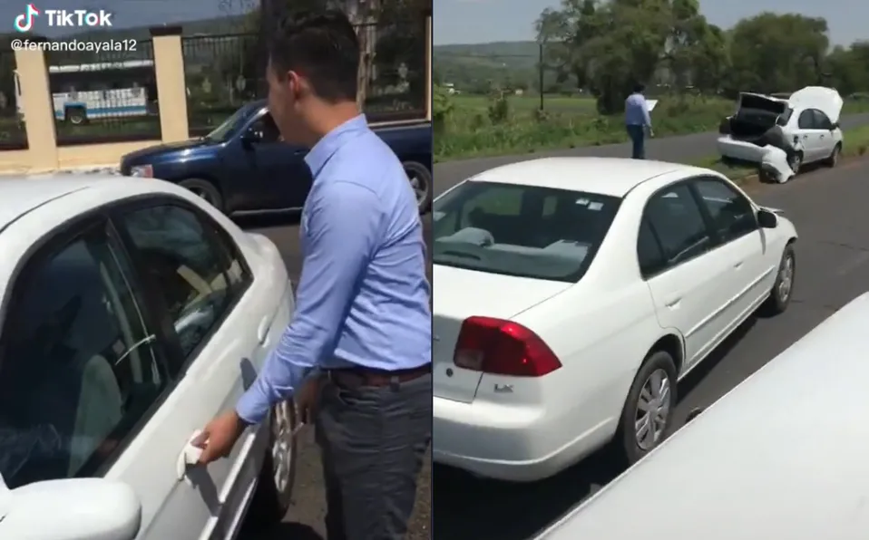 Ni un día le duró su auto de regalo por su graduación y lo terminó chocando