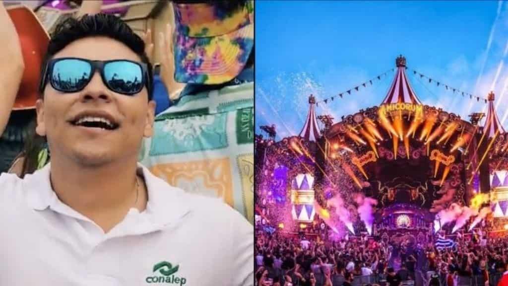 Joven va al Tomorrowland con uniforme del Conalep