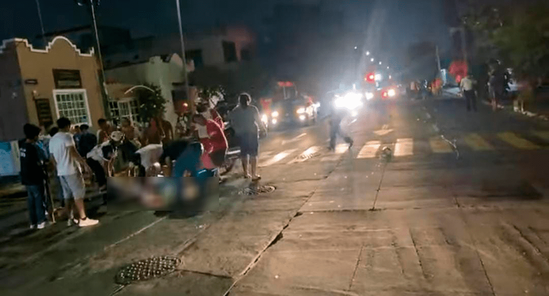 Choque de motos deja dos personas heridas en Veracruz