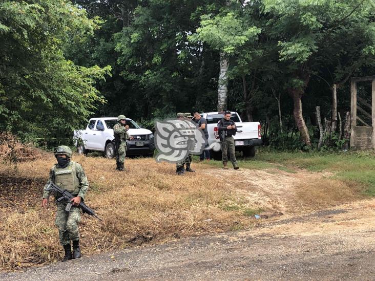 (+Video) ¿Brujería? movilización en Acayucan por hallazgo de restos de animal