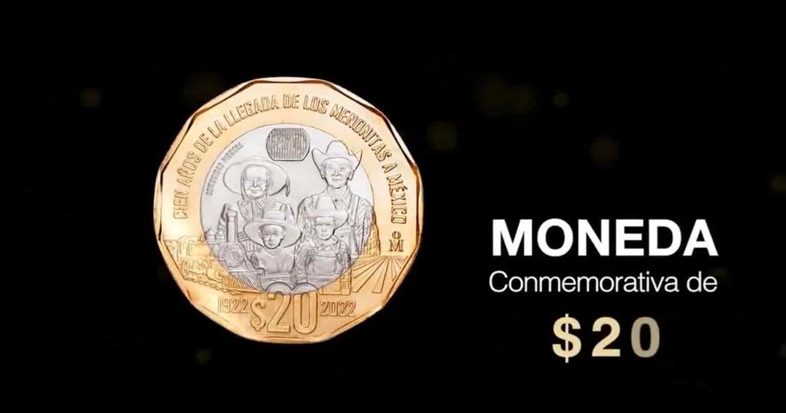 Anuncia Banxico nueva moneda conmemorativa de 20 pesos