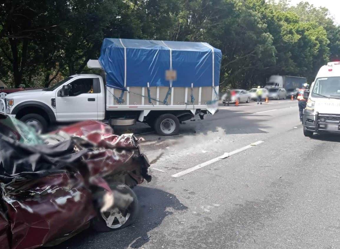 Intento de asalto provoca accidente en autopista México – Cuernavaca; hay 2 muertos