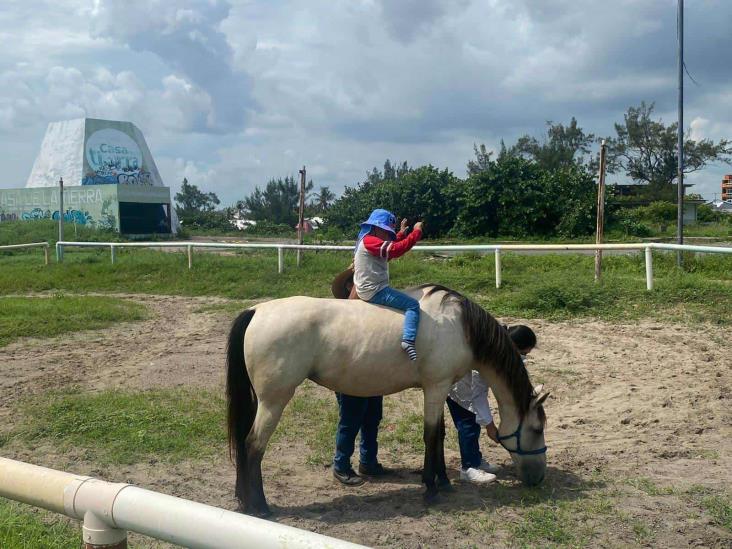 Video: Con equinoterapia, Héctor dio sus primeros pasos pese a parálisis cerebral