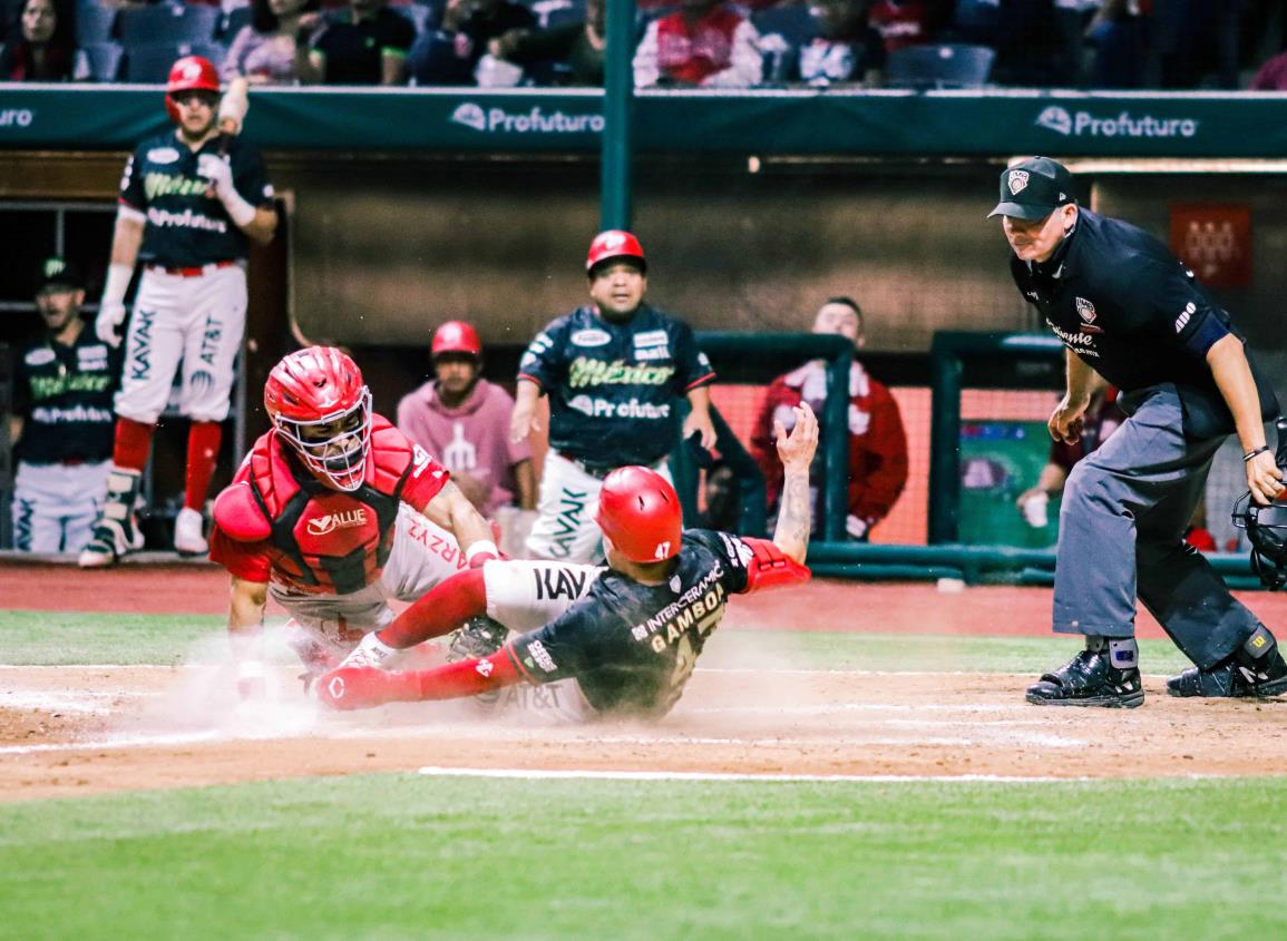 Pegan primero los Diablos ante El Águila en playoffs