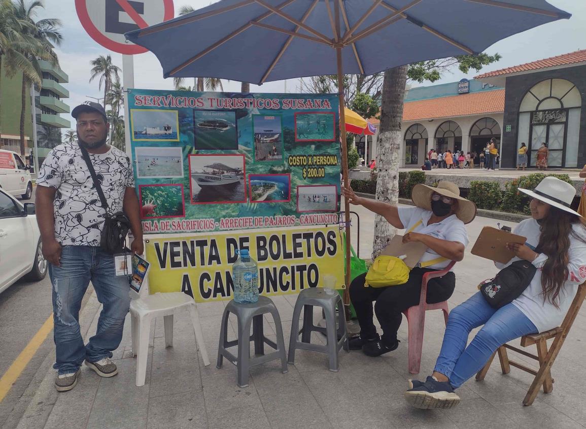 Repunta un 75 por ciento paseo en lanchas en Veracruz