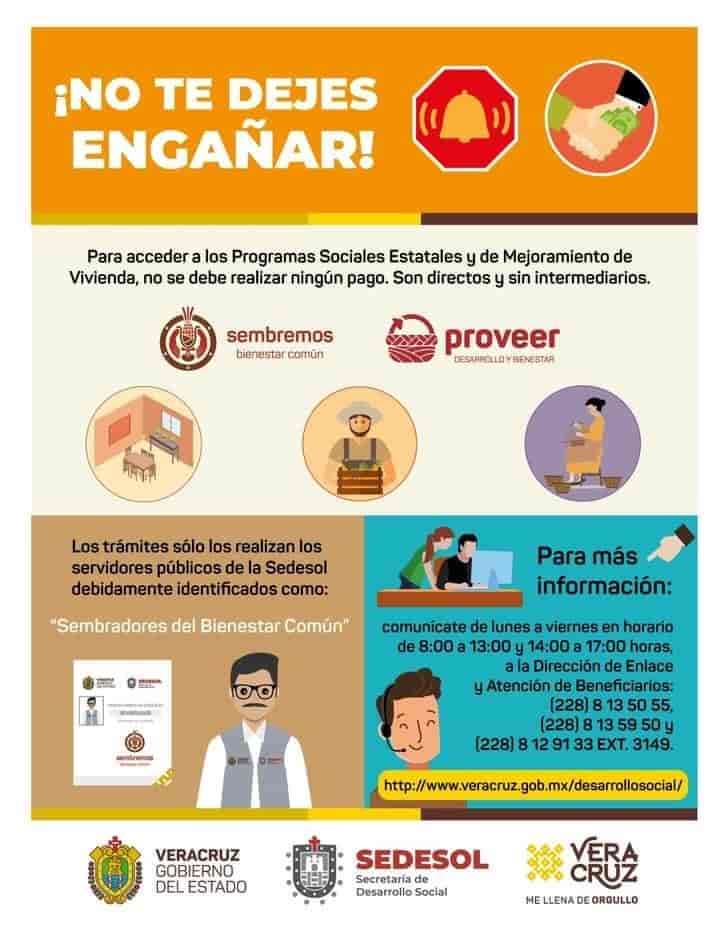 Alerta Sedesol por fraudes; apoyos no requieren pagos ni intermediarios