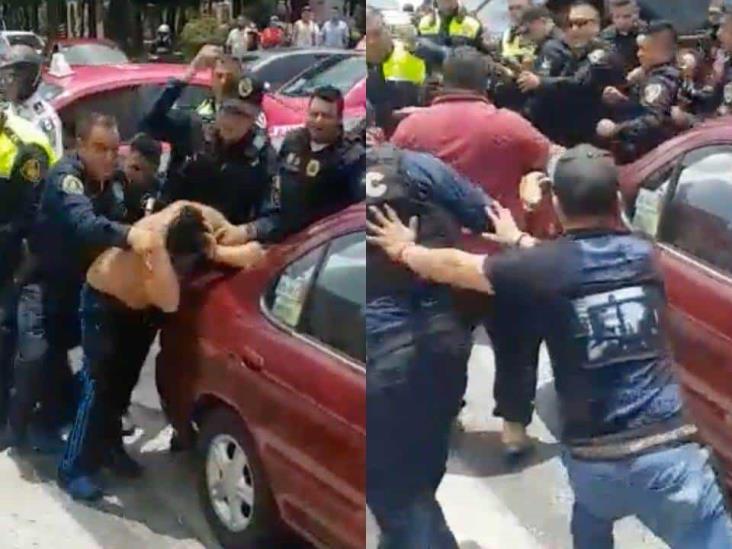 (+Video) Sheinbaum reprueba batalla campal entre civiles y policías en la CDMX