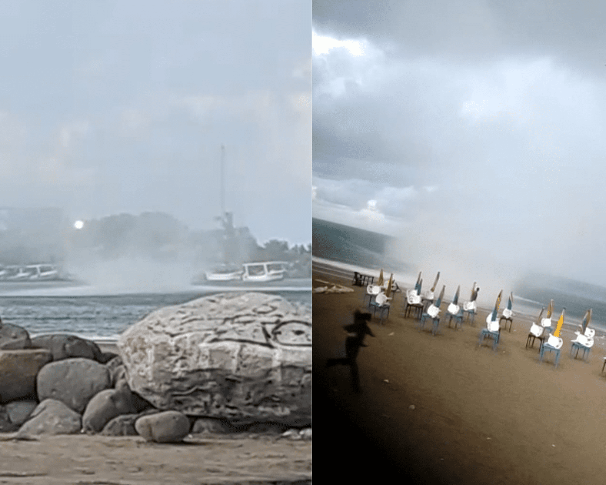 Perdió parte de su diente por querer grabar video del tornado en Villa del Mar