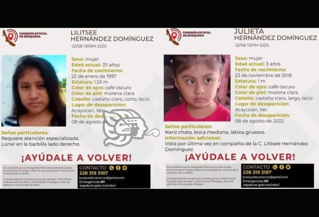 Alerta Amber en Mina por desaparición de joven madre y su hija