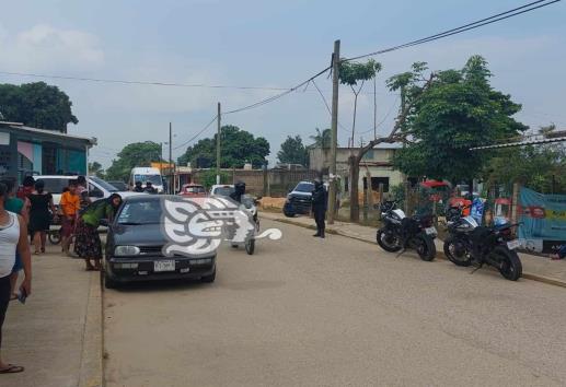 Intensa movilización para detener de motociclista en Cosoleacaque