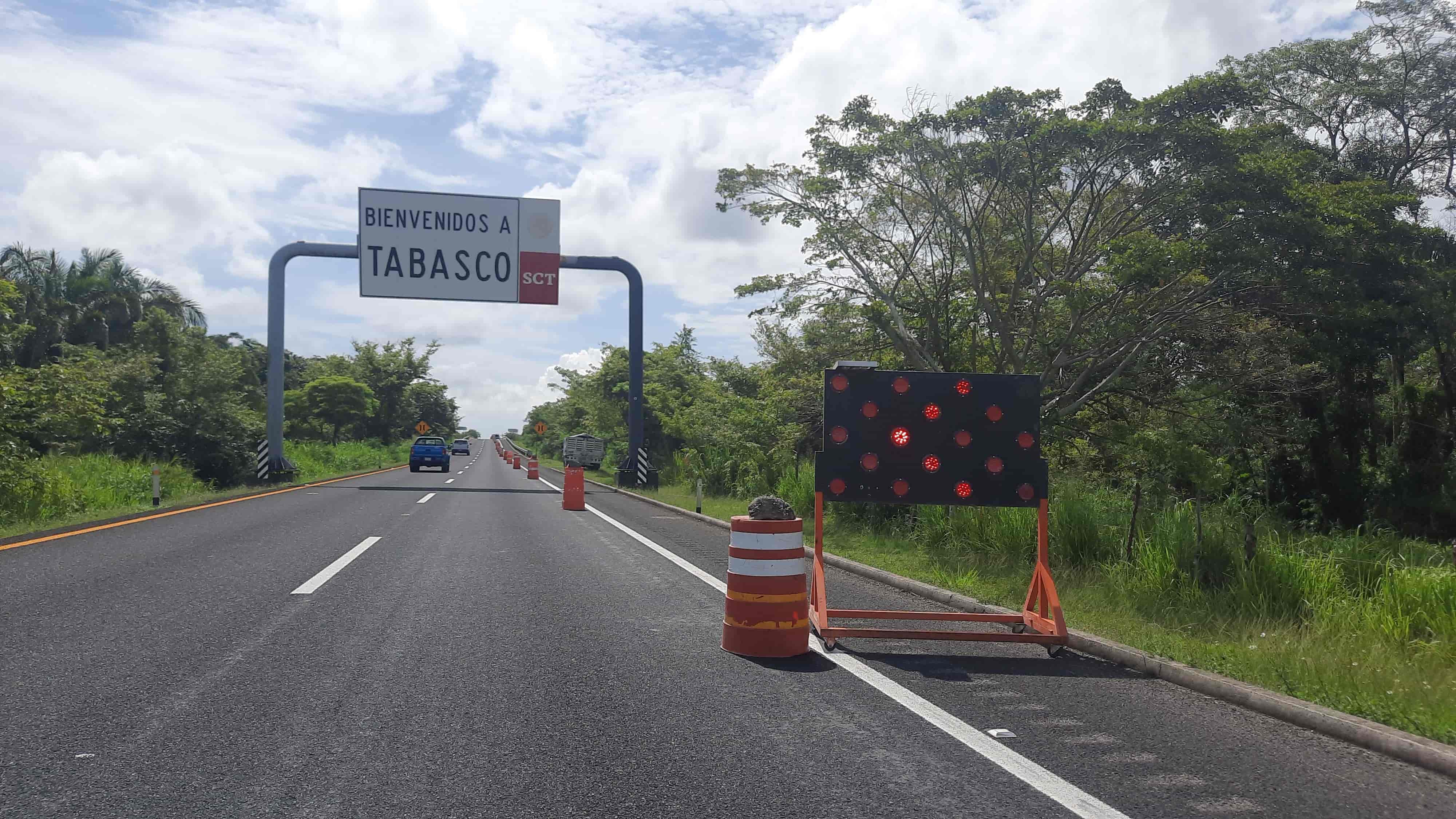 Cierran carriles por trabajos de mantenimiento en la Costera del Golfo