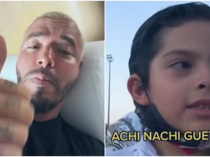 J Balvin reacciona a video de niño mexicano cantando In Da Getto