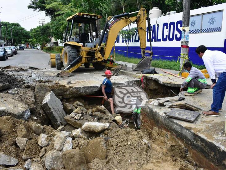 (+Video) Ruptura de tubería deja sin agua a vecinos de la Palma Sola