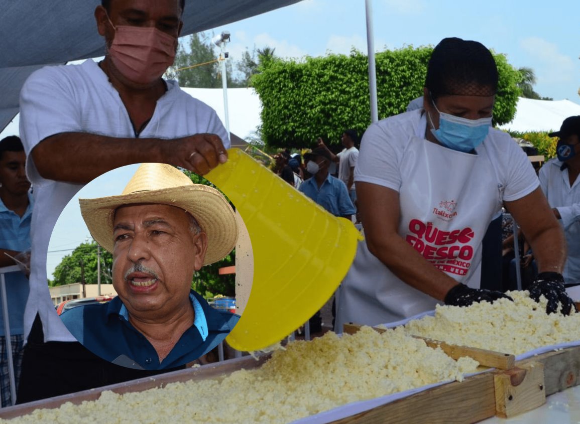 Emilio ha preparado queso fresco en Tlalixcoyan como parte de una tradición familiar