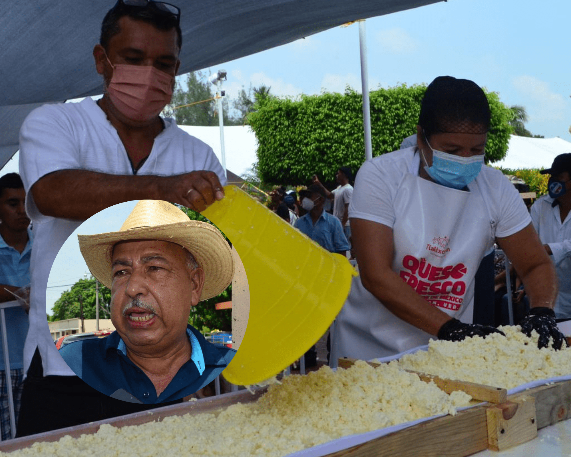 Emilio ha preparado queso fresco en Tlalixcoyan como parte de una tradición familiar