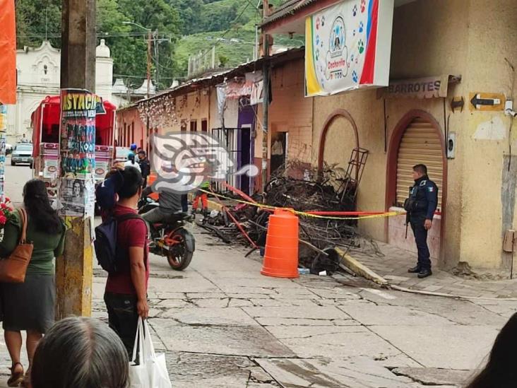 Tras incendio, PC Zongolica revisará planes de contingencia en comercios (+Video)