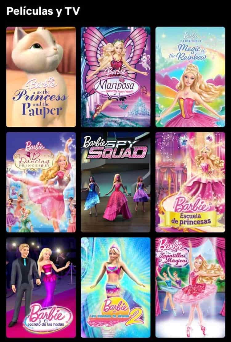 ¡Llegan a Netflix!Todas las películas de Barbie están ya disponibles en la plataforma