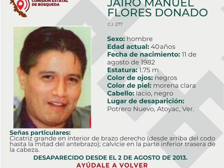 ¡Siguen buscando a Jairo Manuel! Desapareció el 2013 en Atoyac