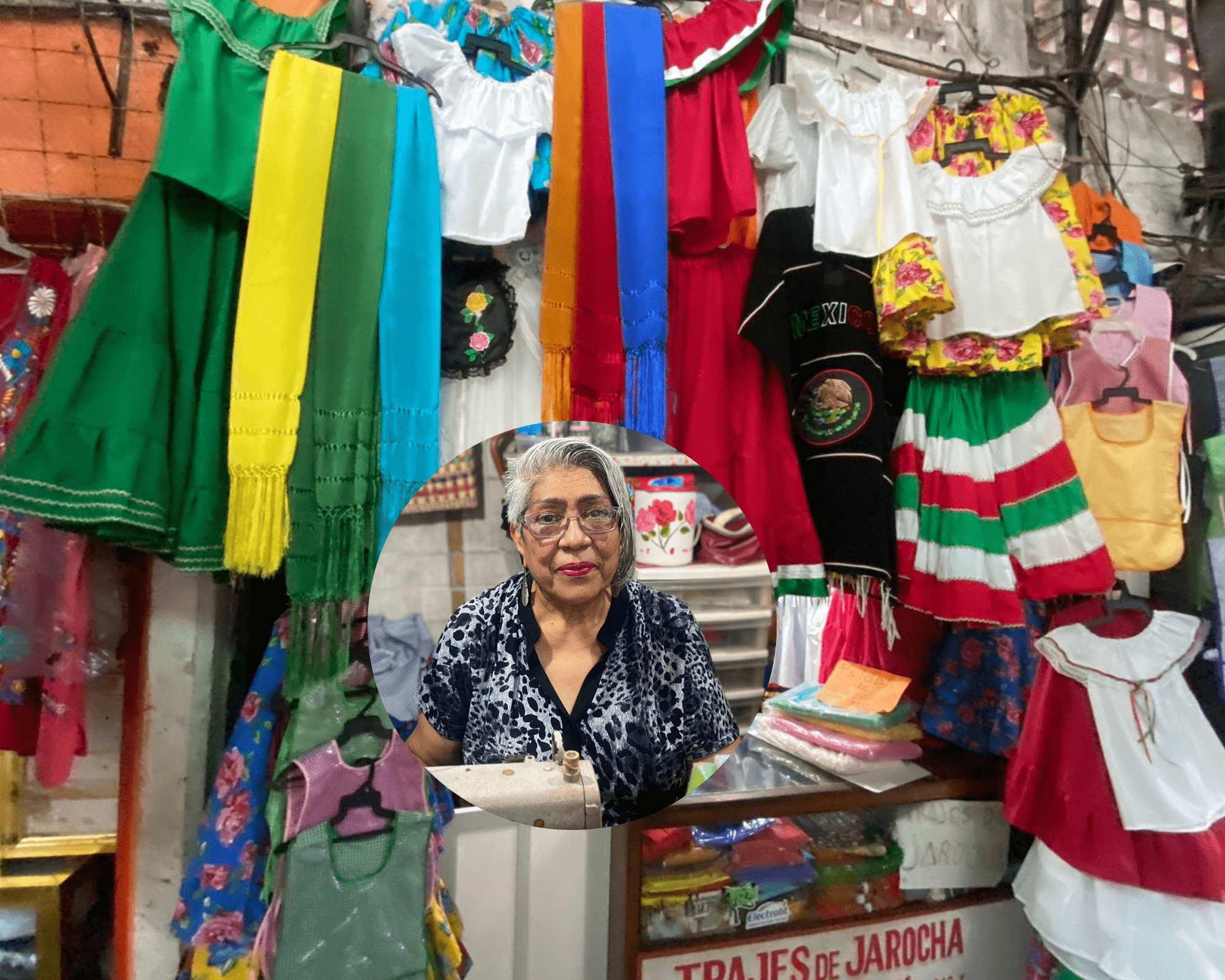 Vendedores de trajes típicos en Veracruz esperan buenas ventas por regreso a clases