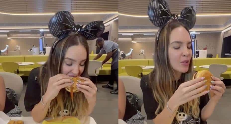 Belinda se burla de acento español en doblajes para preparar la Beliburger
