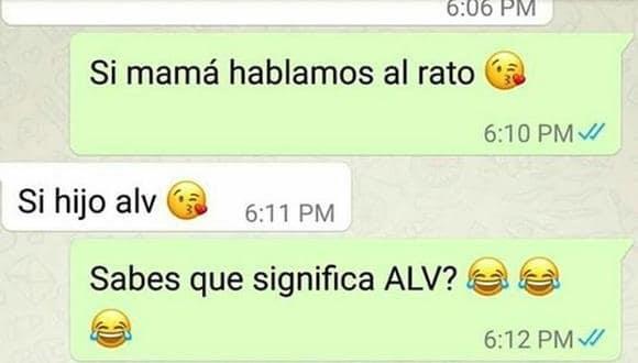 ¿Por qué los adultos envían “ALV” por WhatsApp?