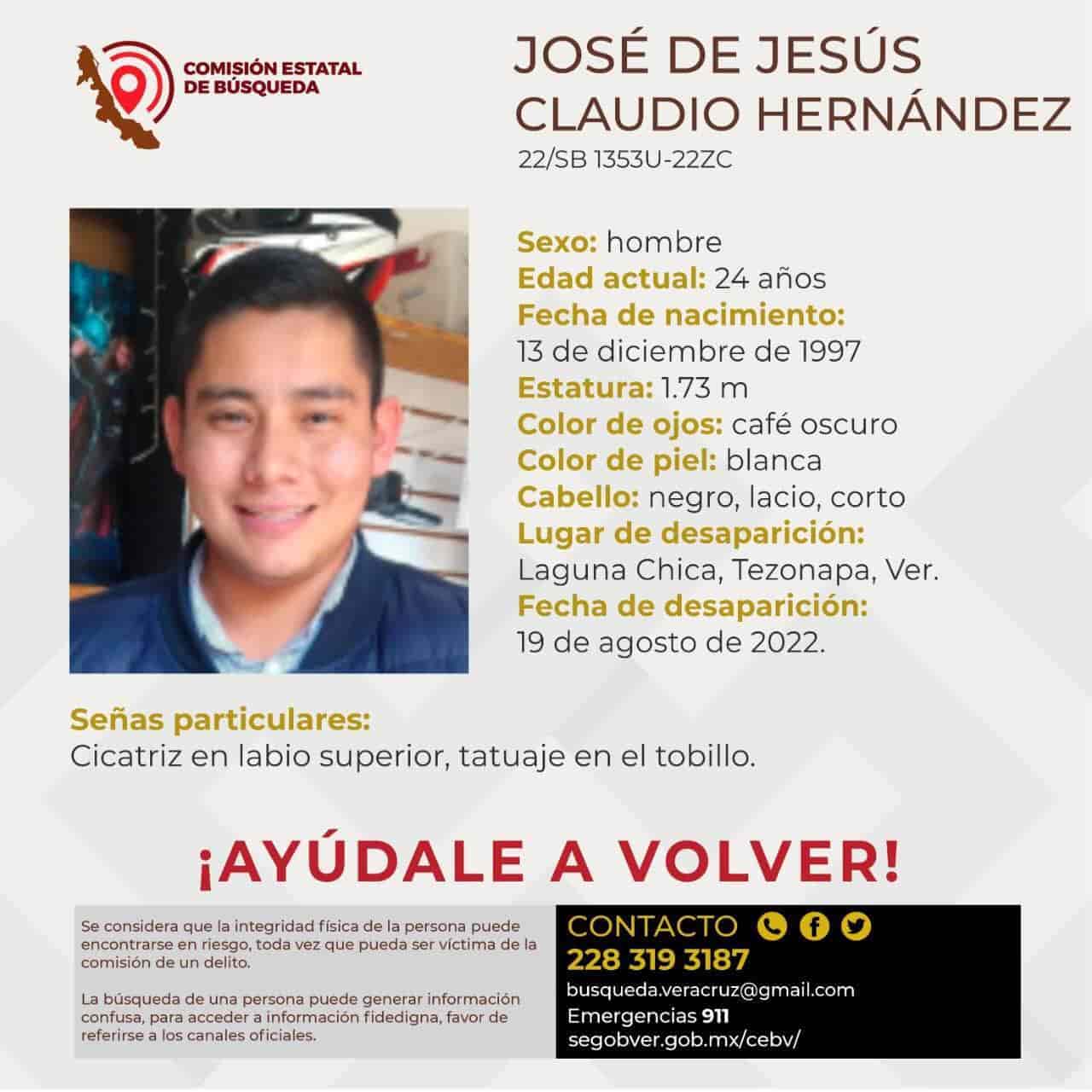 En Tezonapa, buscan a joven reportado como desaparecido