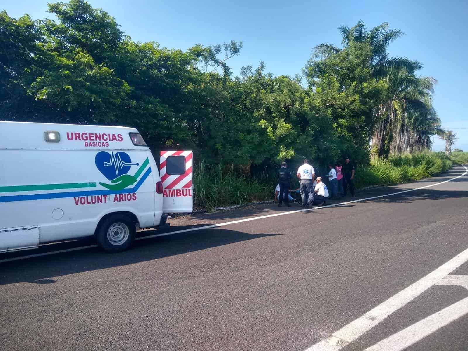 Choque por alcance deja dos heridos en la carretera Xalapa – Veracruz