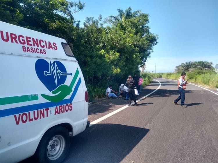 Choque por alcance deja dos heridos en la carretera Xalapa – Veracruz