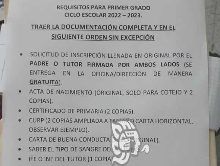 Condiciona ESGA pago de cuota para inscripción escolar