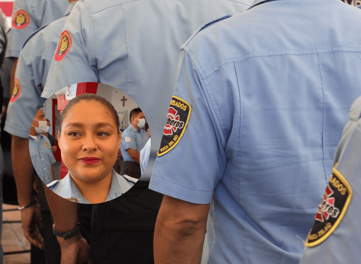 Erika, mujer bombero en Veracruz orgullosa de realizar su profesión con valentía