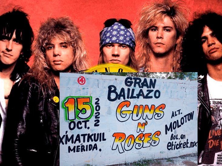 Guns N´Roses reacciona a publicidad de su presentación en Mérida