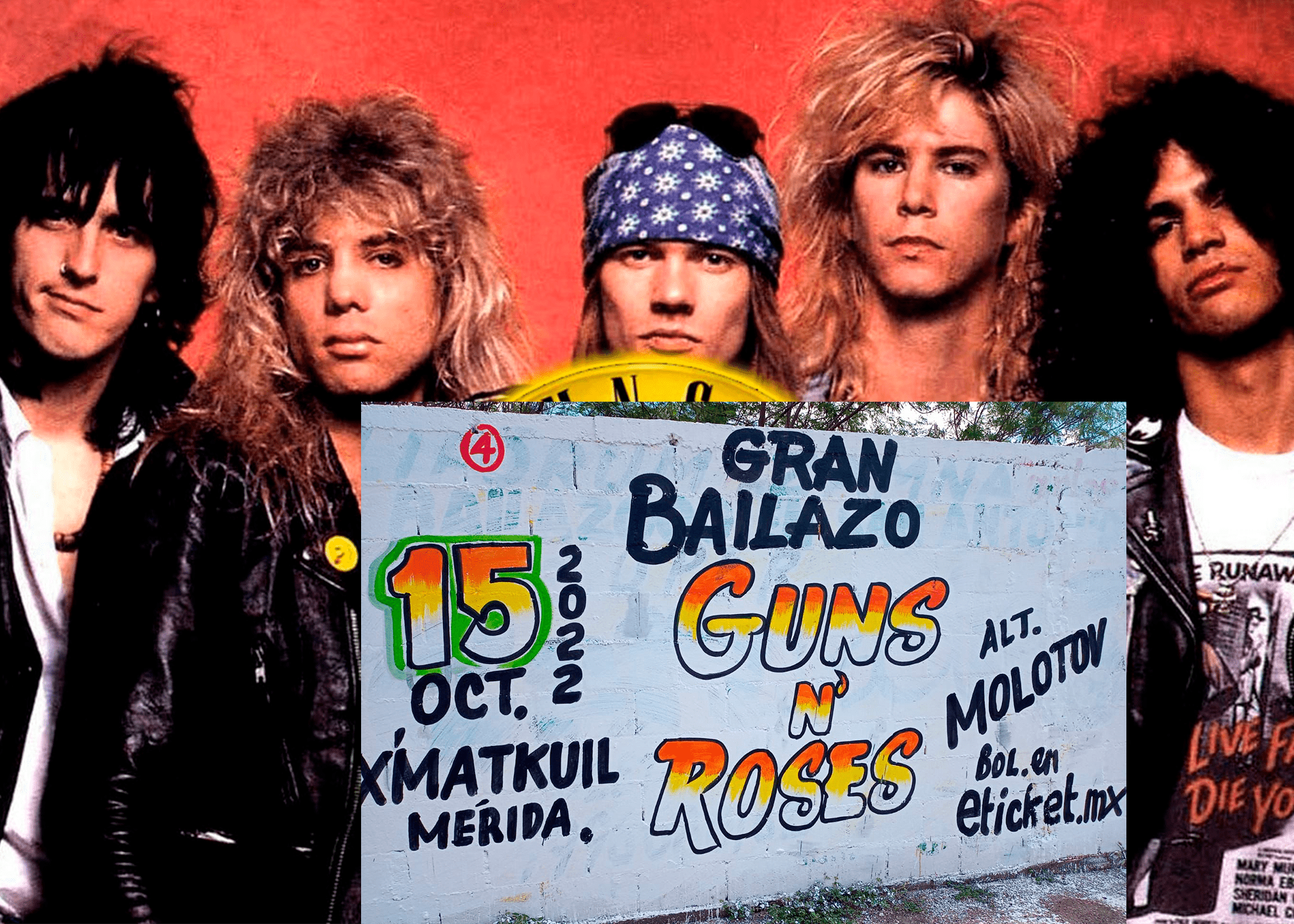 Guns N´Roses reacciona a publicidad de su presentación en Mérida