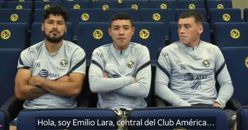 Emilio Lara se vuelve viral; se olvidó en qué posición juega en América