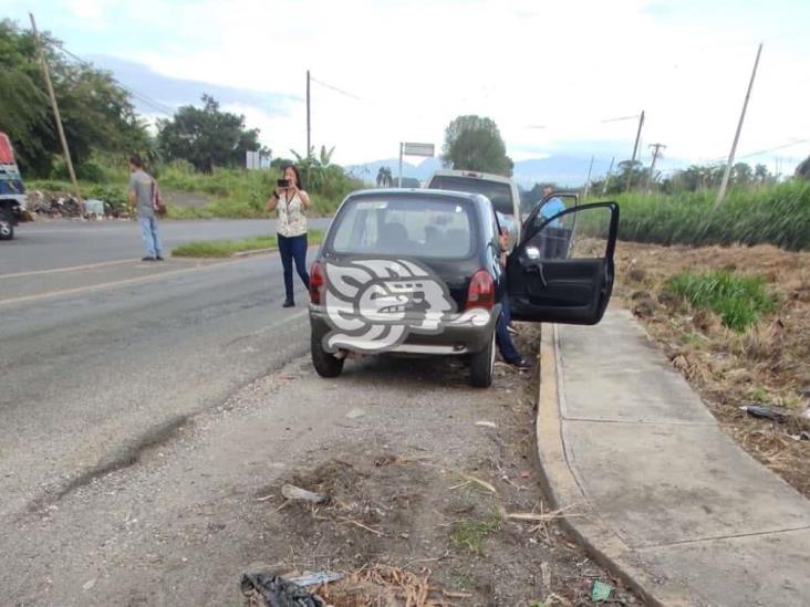 Fuerte choque en libramiento de Amatlán