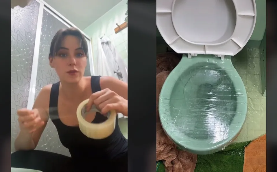 Inundó su baño por replicar “life hack” de tik tok