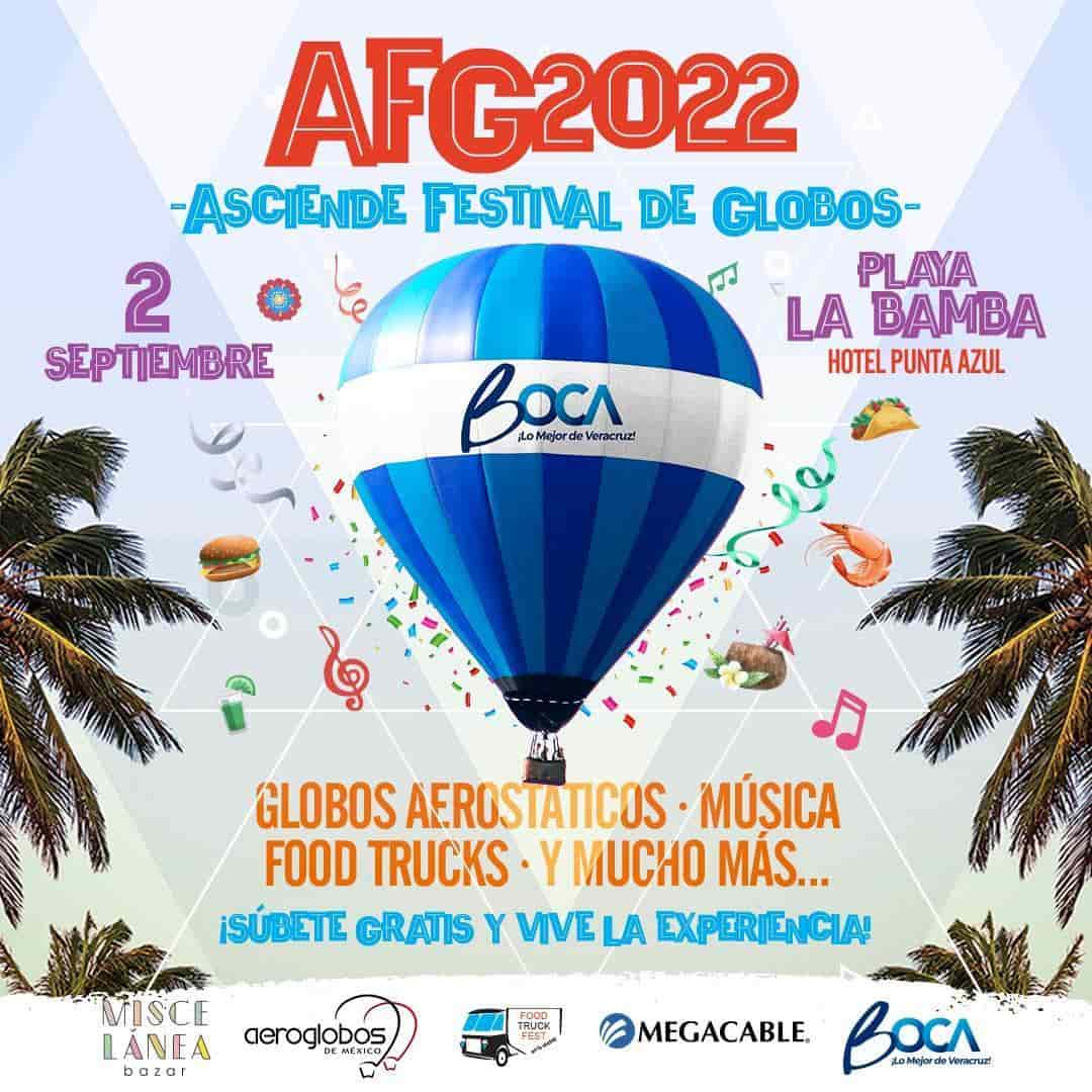 Anuncian nueva fecha del Asciende Festival de Globos 2022 en Boca del Río