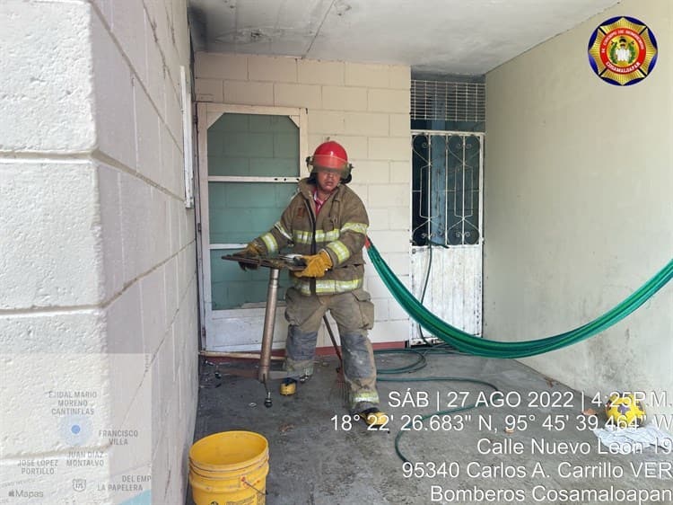 Se incendia vivienda en Carlos A. Carrillo, Veracruz