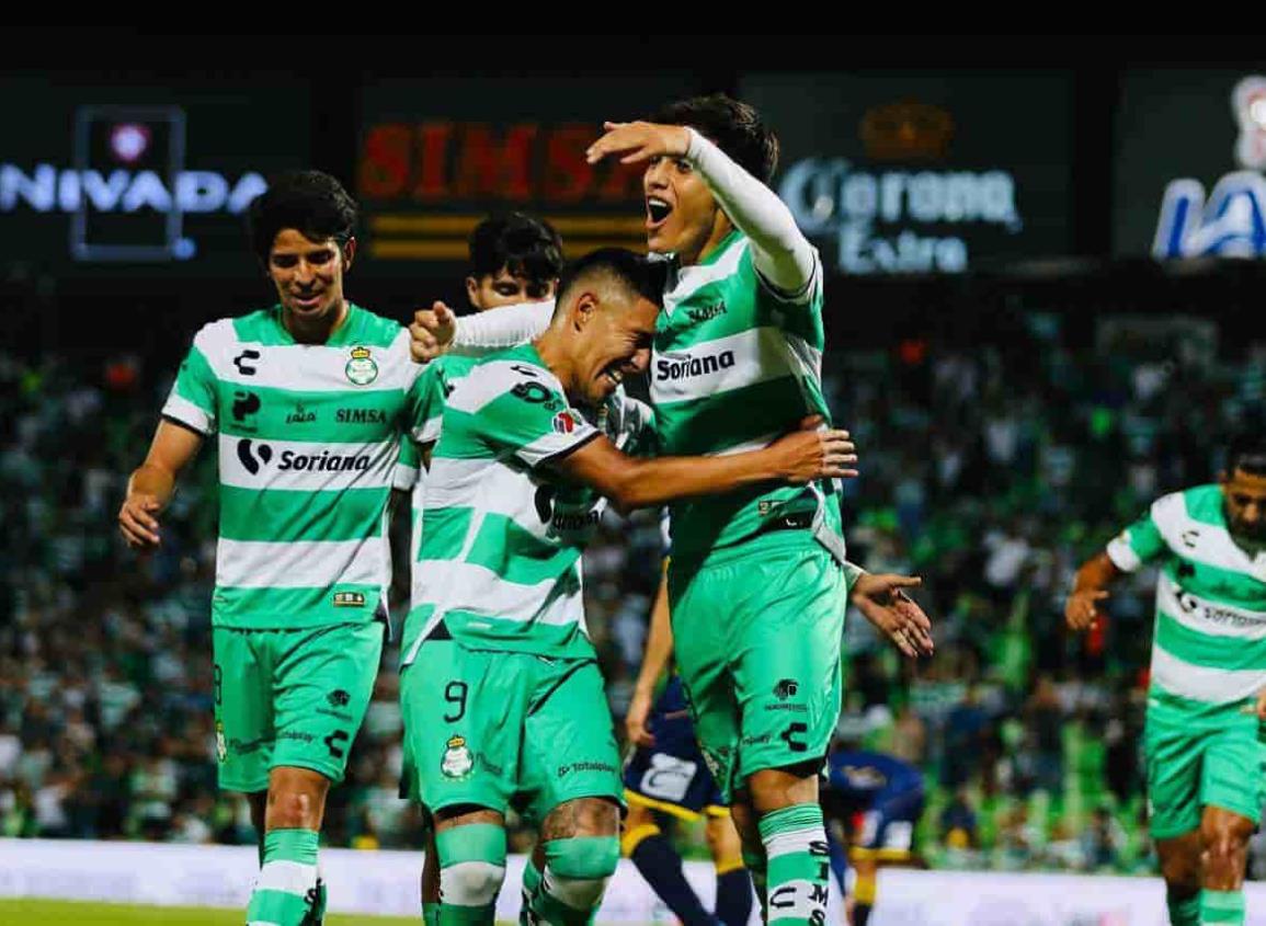 ¡Tremenda goleada! Santos Laguna vence 4-1 al Atlético de San Luis