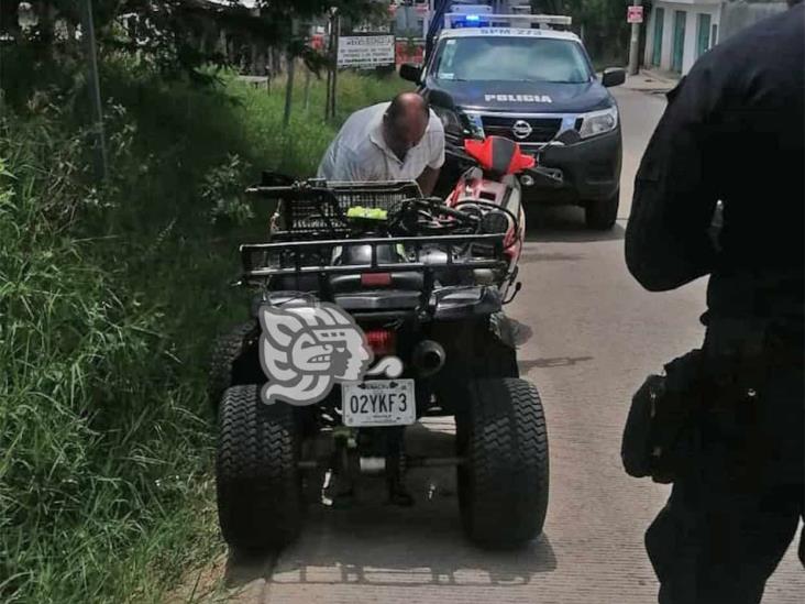 Menor de 17 años choca contra cuatrimoto en Alto Lucero; hay un lesionado