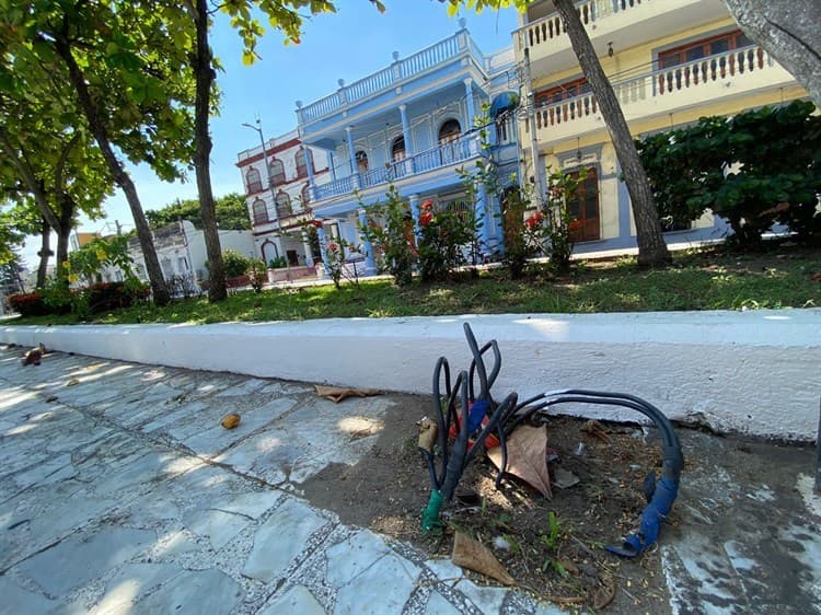 Parque Ciriaco Vázquez, un espacio olvidado en el Centro Histórico de Veracruz