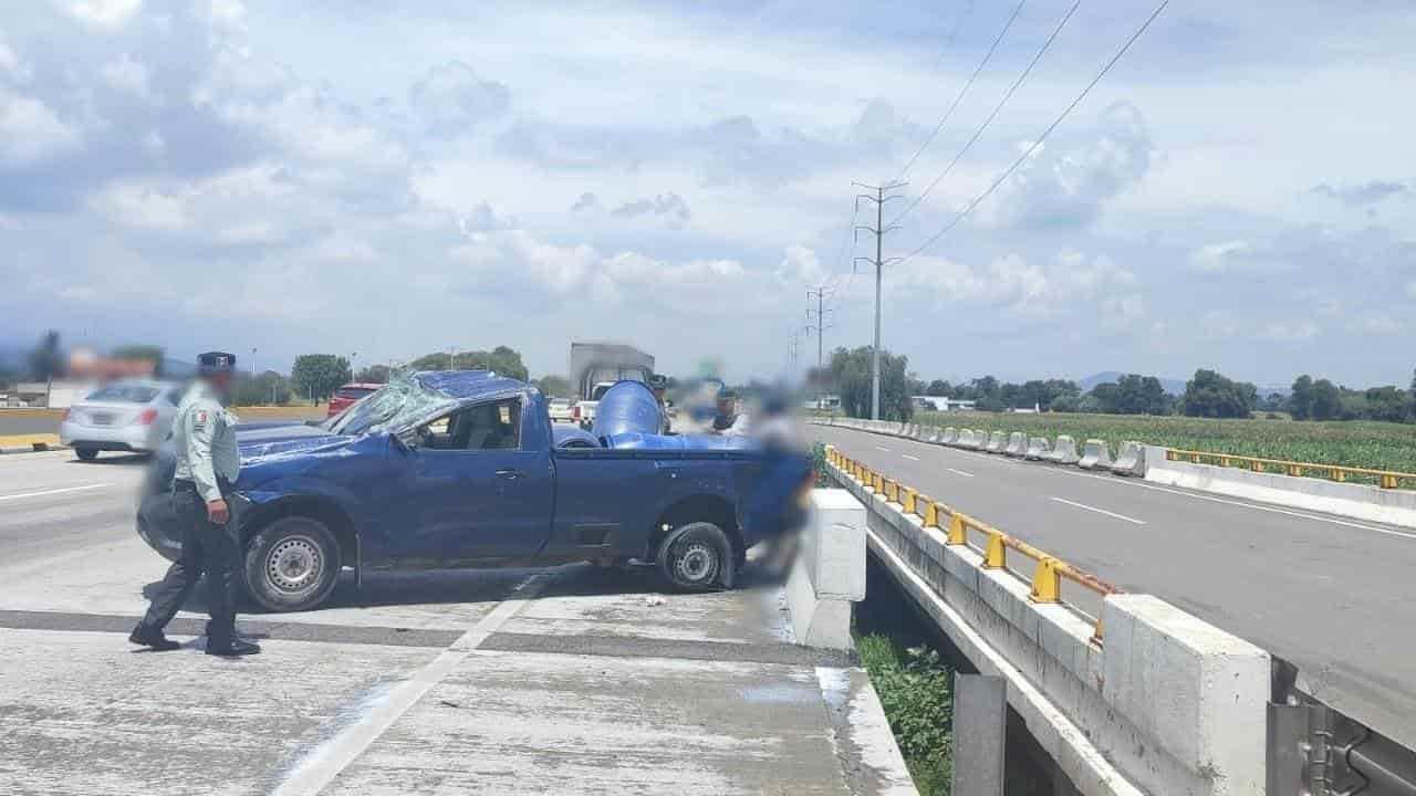 ¡Ojo! Accidente provoca cierre parcial de circulación en la autopista Puebla-México