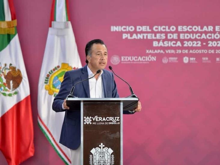 Cuitláhuac García Jiménez dio por inaugurado el ciclo escolar 2022-2023